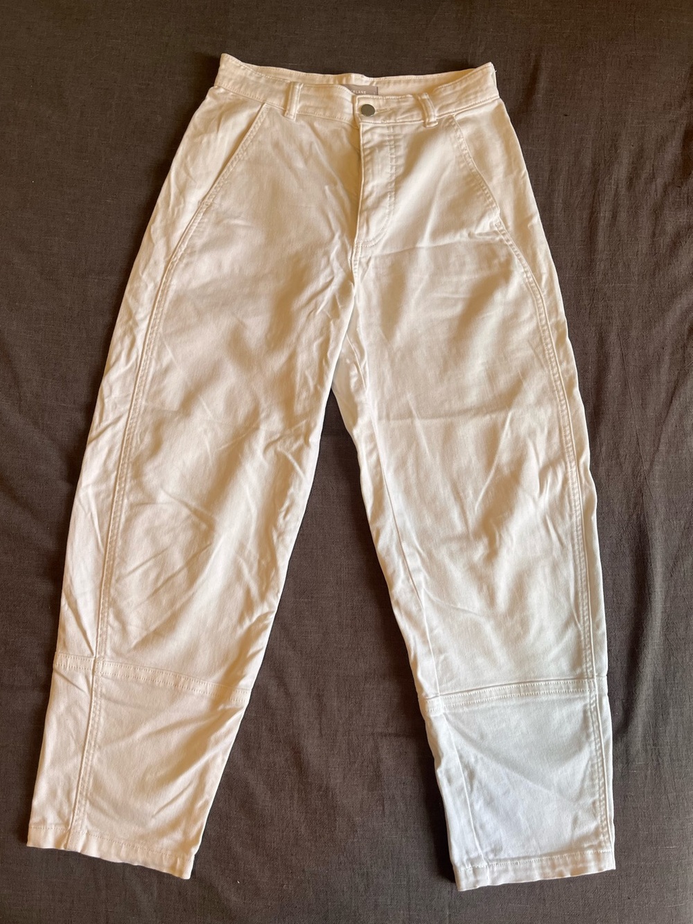Everlane Utility Barrel Pants - White - Size 2